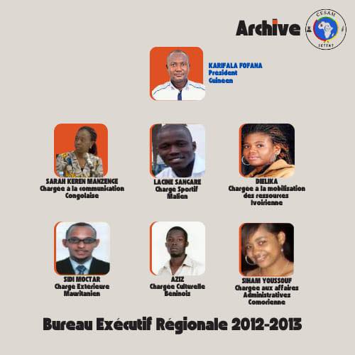 Bureau de la Cesam Settat 2012/2013